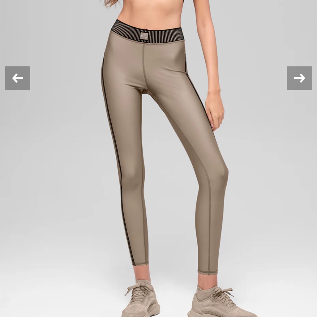 Alo Yoga Gravel Airlift High-Waist 7/8 Line Up Legging
